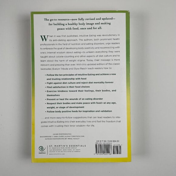 ๐3/$25 Intuitive Eating by Evelyn Tribole & Elyse Resch | Paperback - Picture 3 of 8